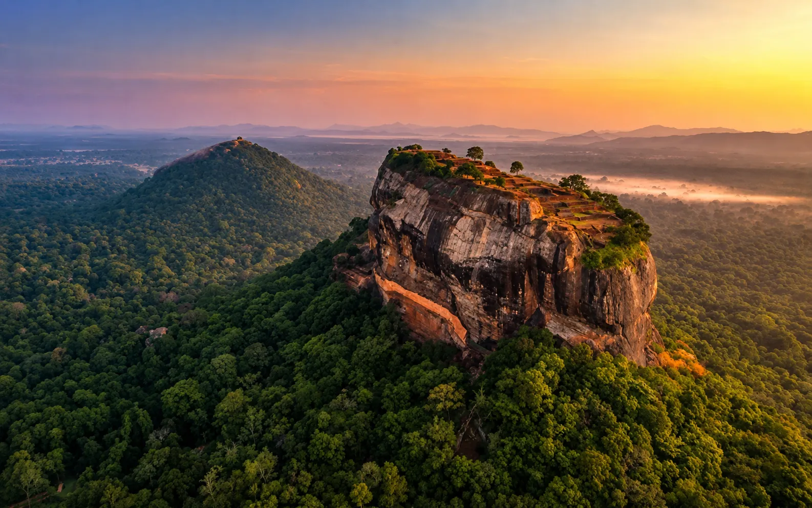 Sigiriya aerial view
